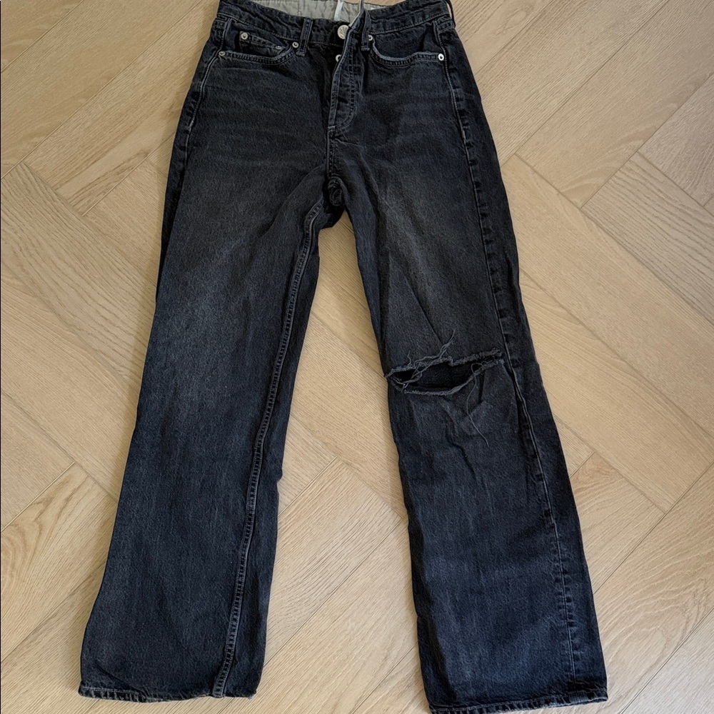 Rag & Bone Black Denim Jeans logan